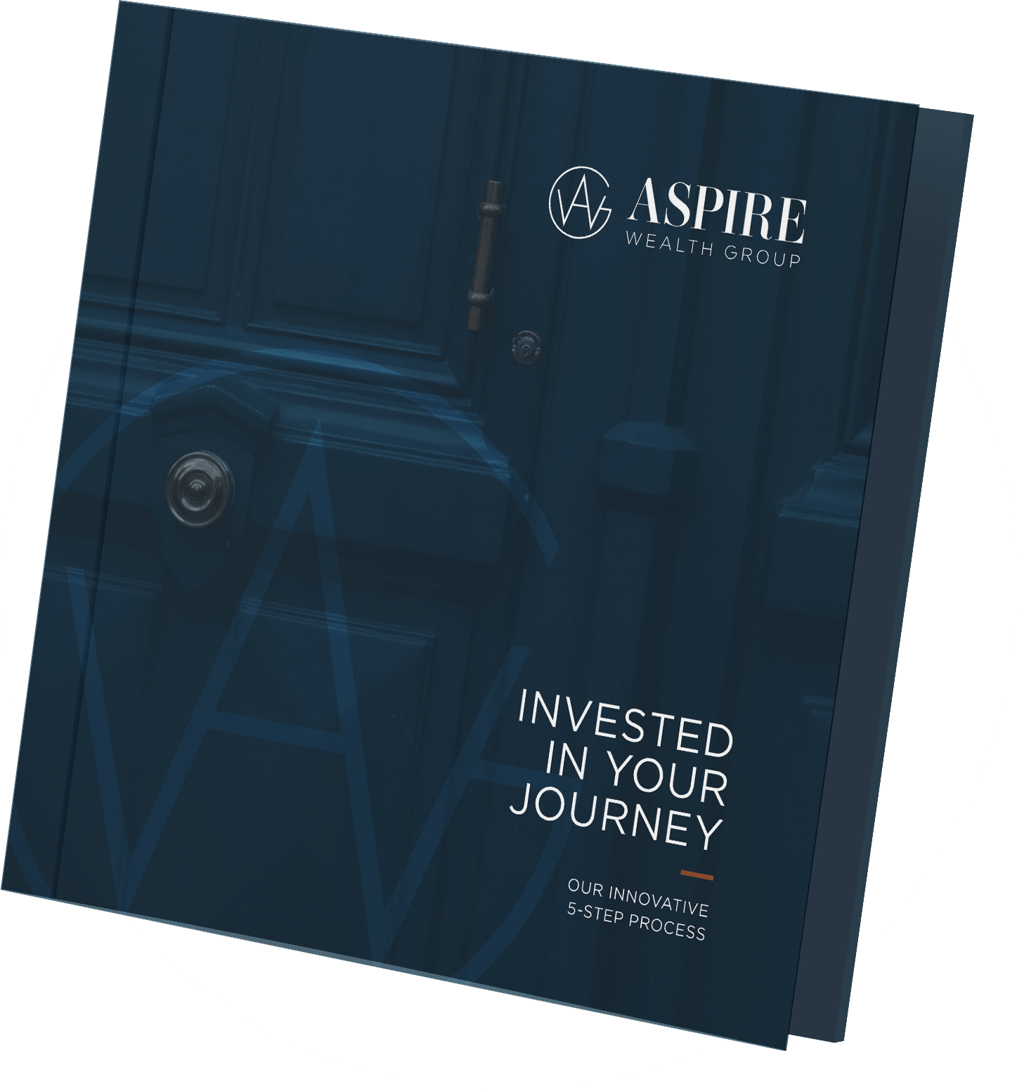 Invested In Your Journey • Aspire Wealth Group 5-Step Process Booklet Mockup